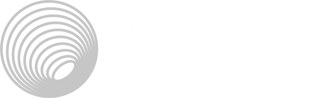 Alcott Globlal Logo Black BG